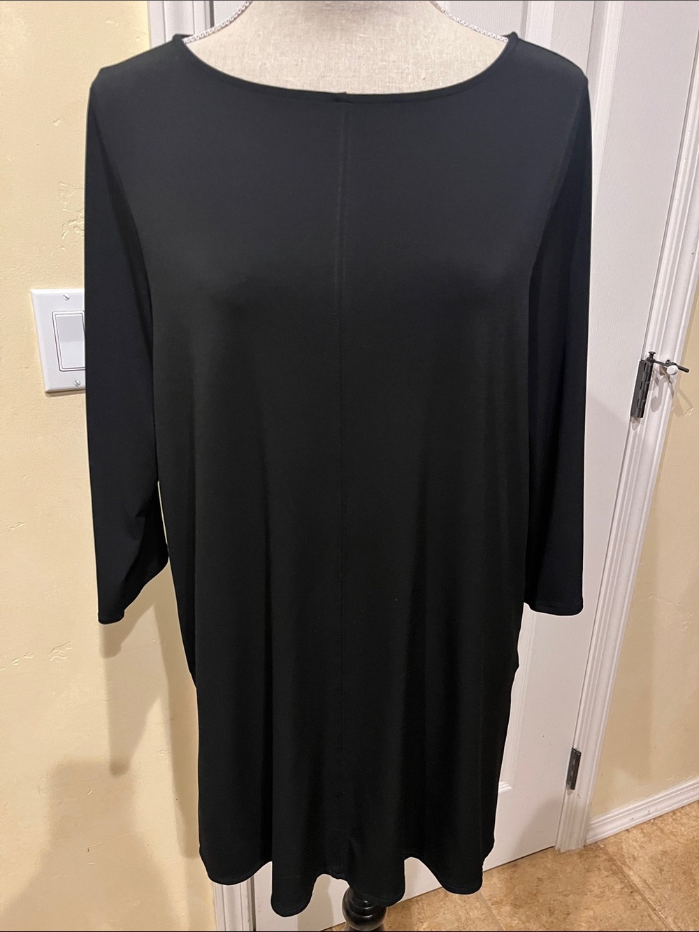 Alfani Black Boatneck Tunic
